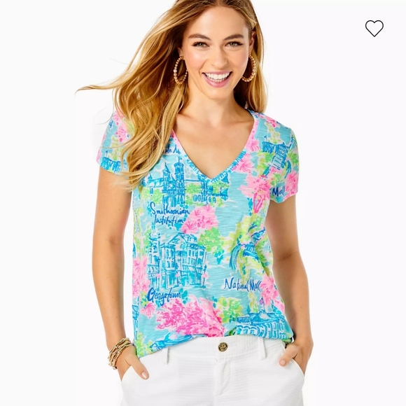 Lilly Pulitzer Tops - Lilly Pulitzer Washington DC T-shirt